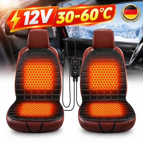 2er set autositz heizkissen - 2er,